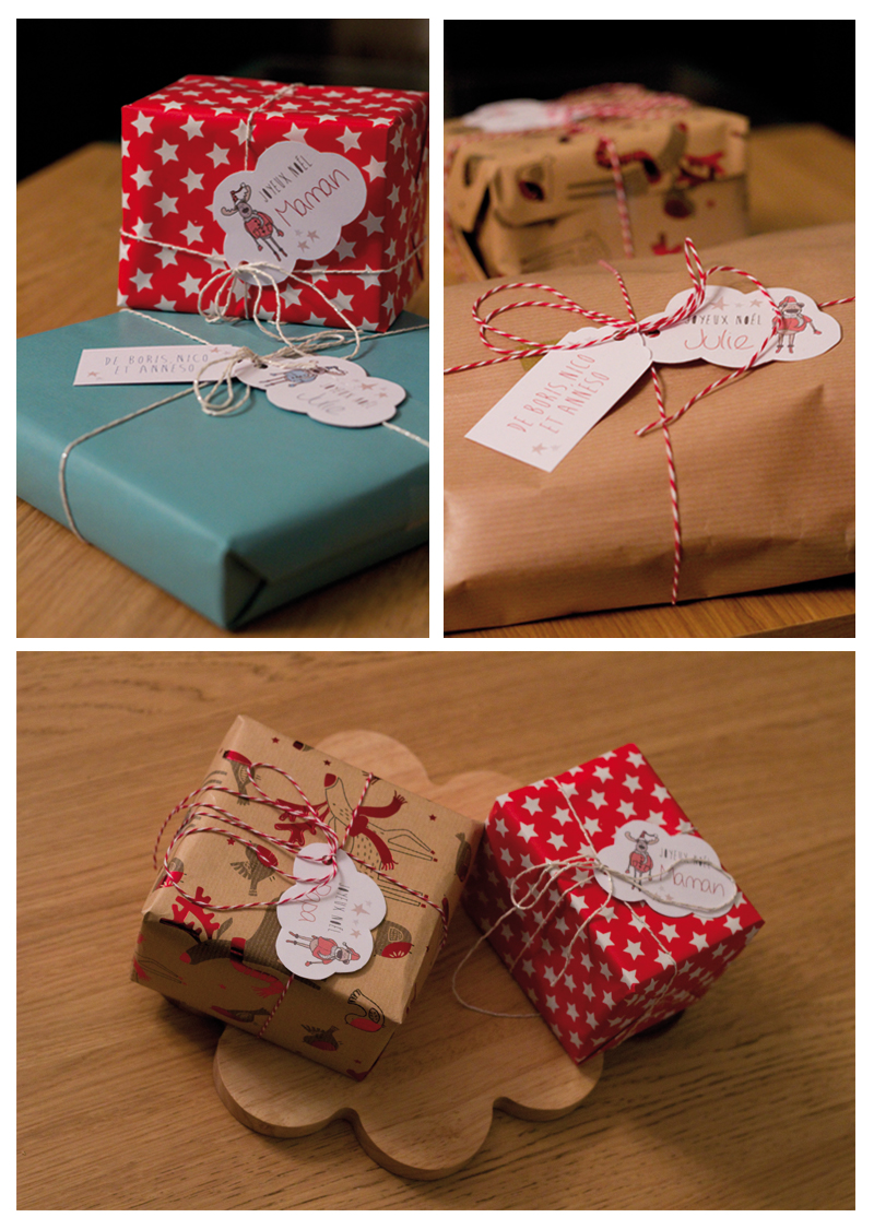 emballage_noel2 Cadeaux de Noël - emballage papier craft Baker twine