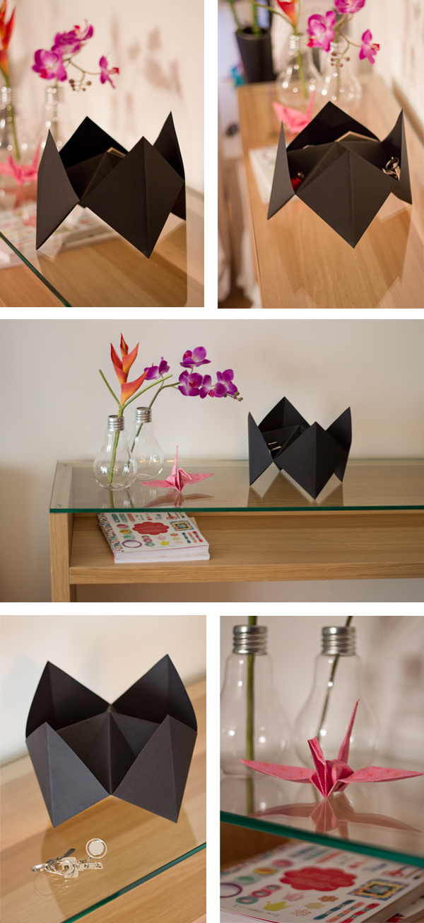 Vide poche origami cocotte