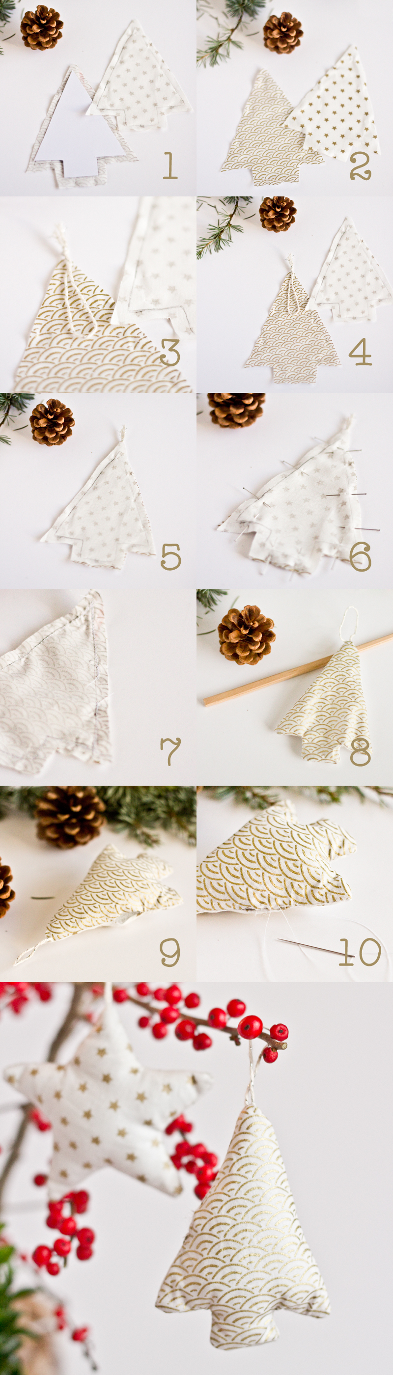 DIY Sapin en tissu - décoration de NOël - www.paperboat.fr DIY Sapin en tissu - décoration de NOël - www.paperboat.fr
