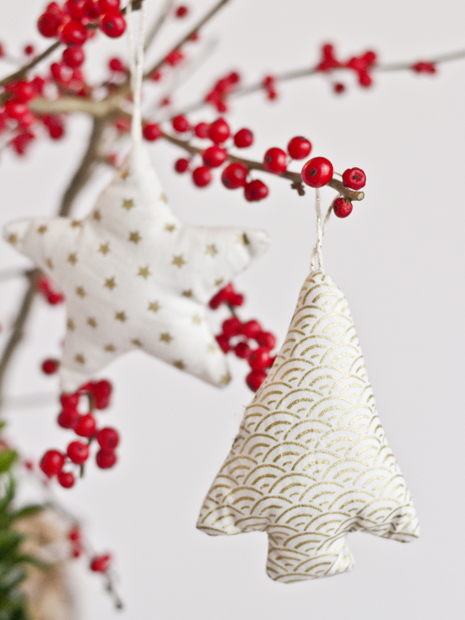 DIY Sapin en tissu - décoration de NOël - www.paperboat.fr