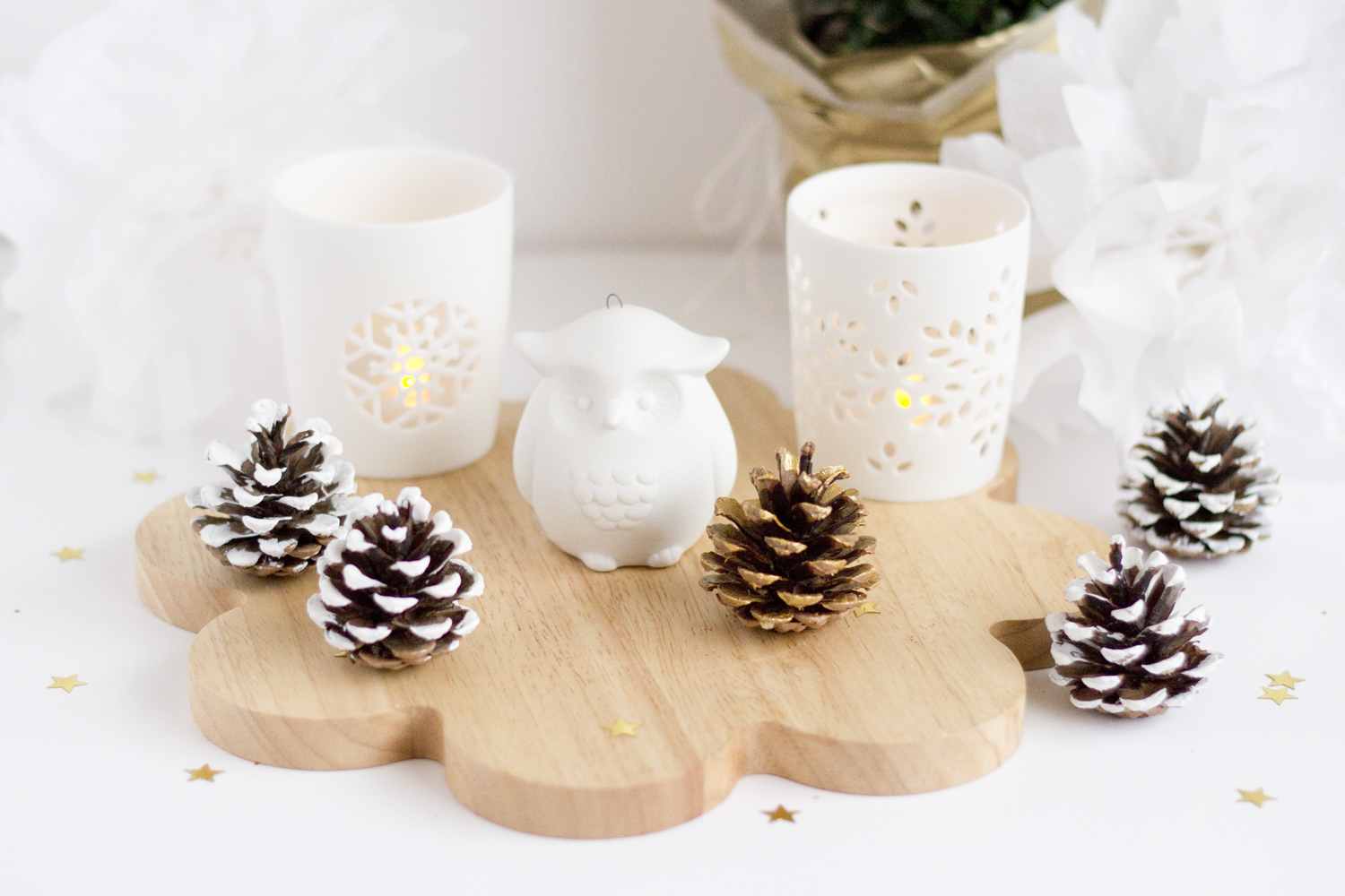 DIY pommes de pin - décorations de Noël - www.paperboat.fr