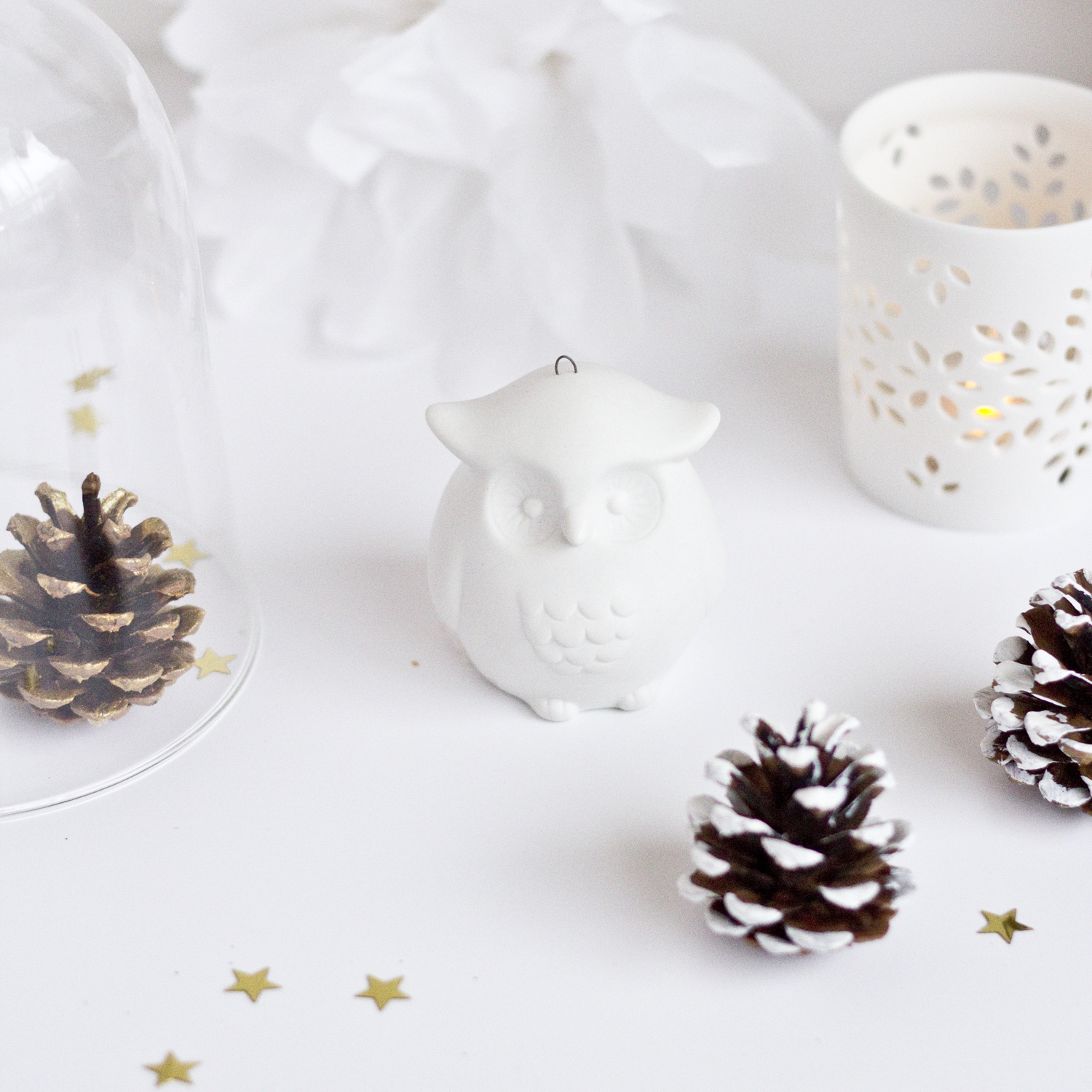 DIY pommes de pin - décorations de Noël - www.paperboat.fr