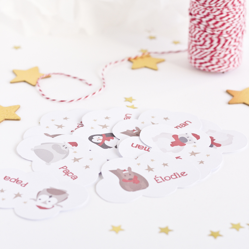 Étiquettes Noël 2013 - free printable - paperboat.fr