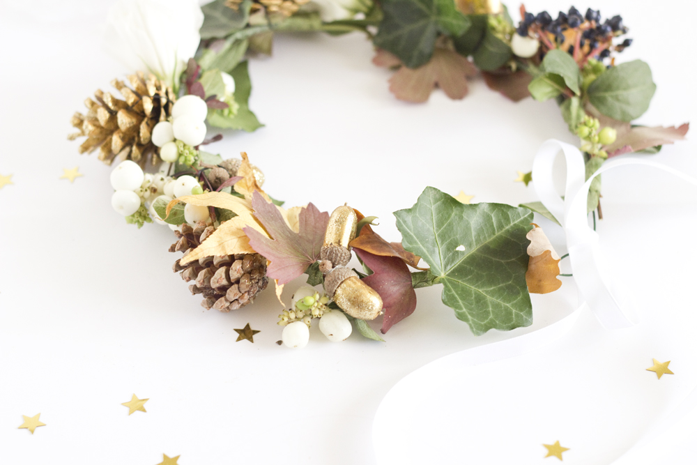 DIY couronne automnale - www.paperboat.fr