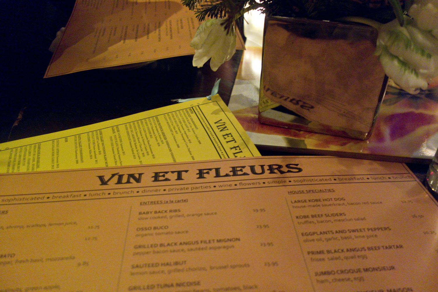 Vin et fleurs - New York City guide Food - www.paperboat.fr