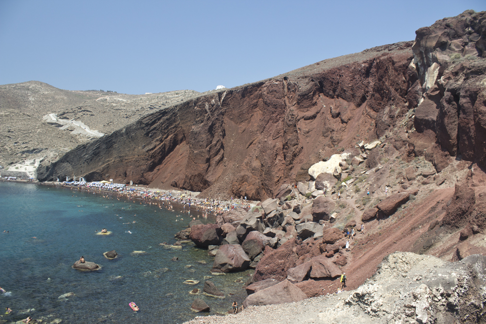 Red Beach - Santorin - Paperboat.fr
