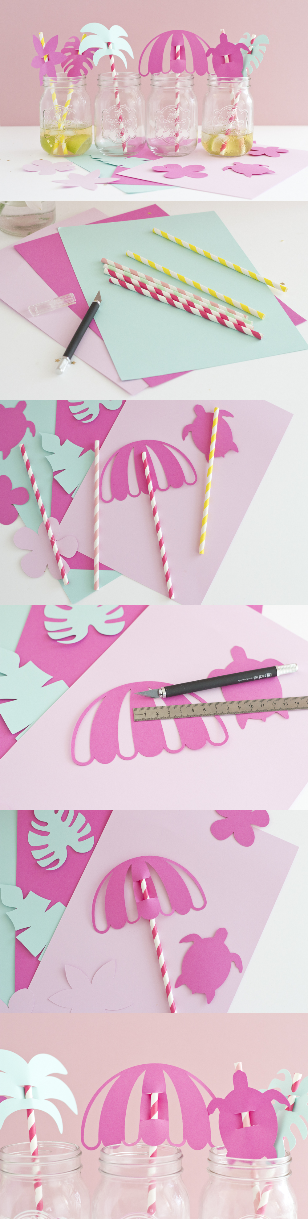 DIY Pailles tropicales - www.paperboat.fr