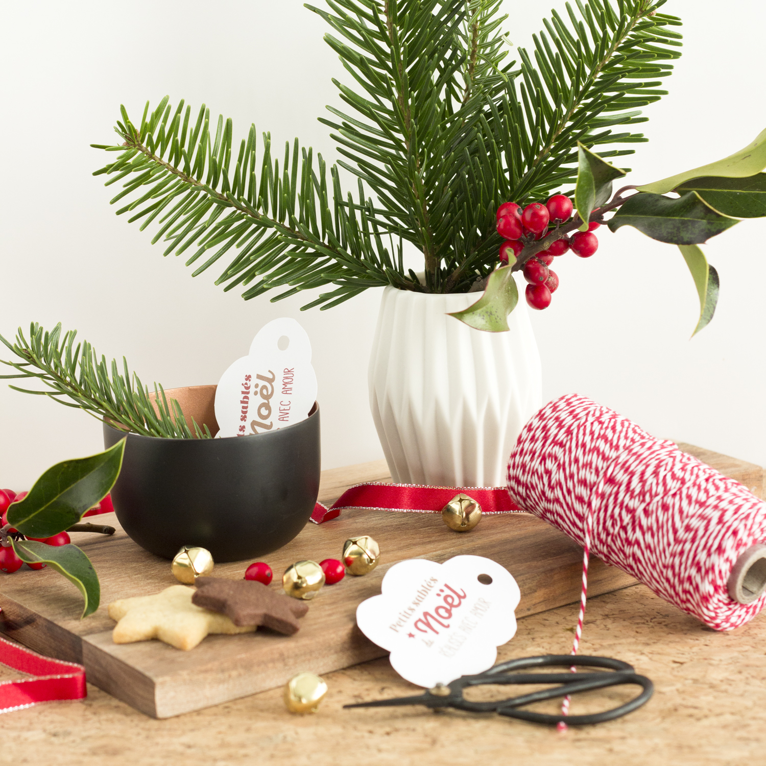 DIY Noël : des bocaux de sablés à offrir - www.paperboat.fr