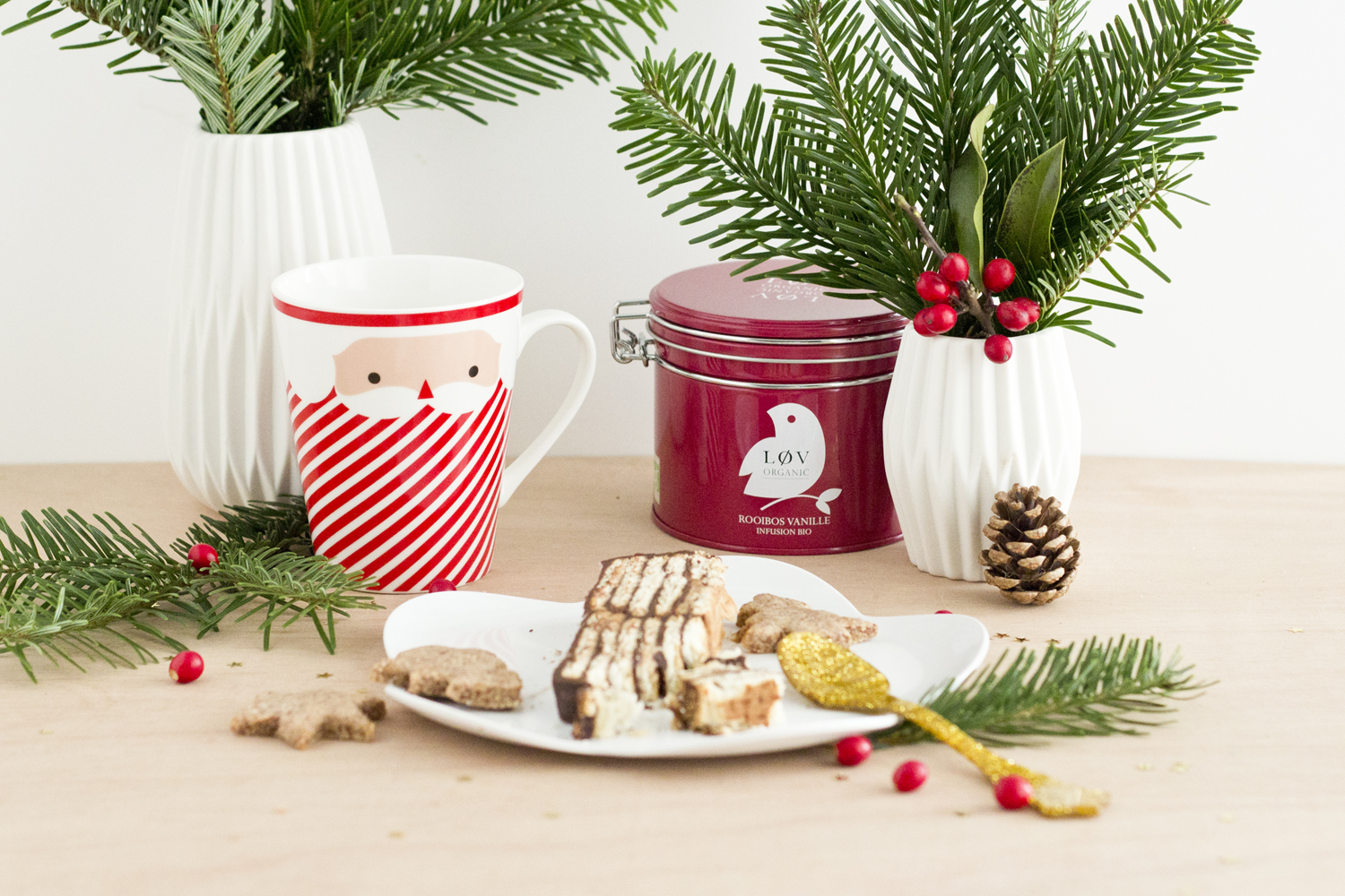 Bûche de noël aux petits beurres - www.paperboat.fr