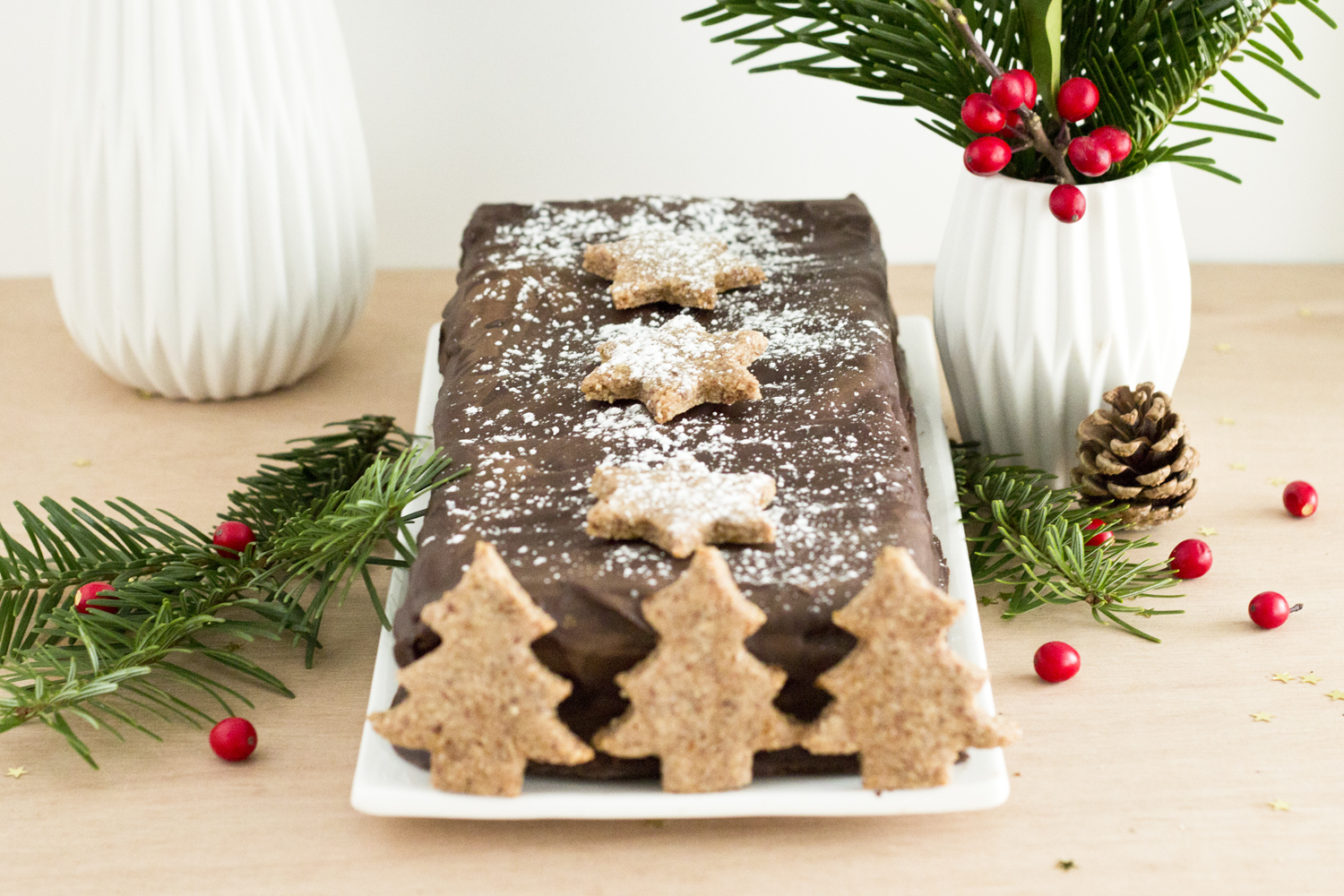 Bûche de noël aux petits beurres - www.paperboat.fr