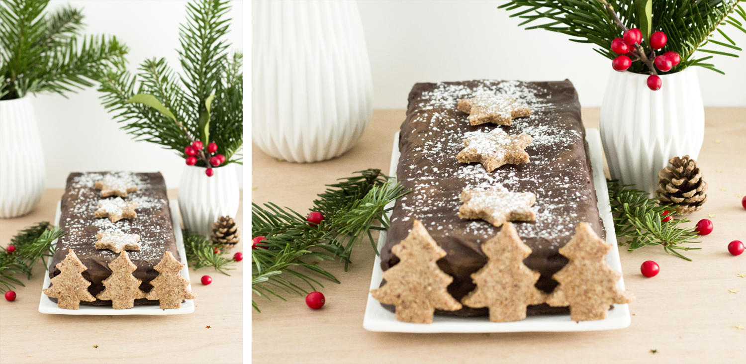 Bûche de noël aux petits beurres - www.paperboat.fr