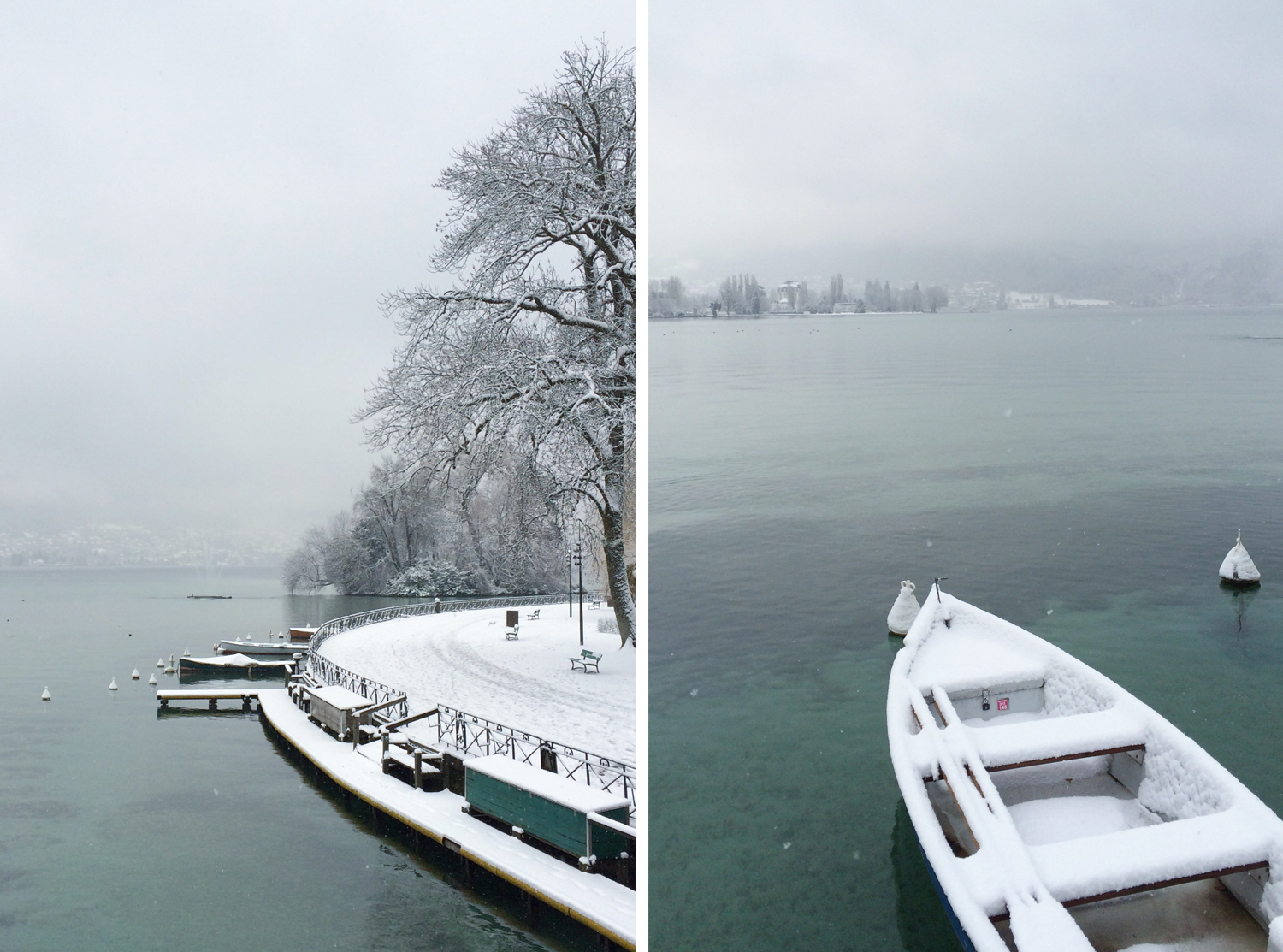 Annecy sous la neige hiver 2016 - www.paperboat.fr
