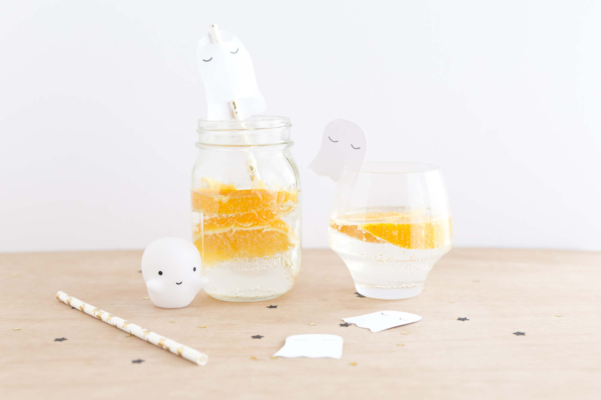 DIY verres fantômes - Halloween - www.paperboat.fr
