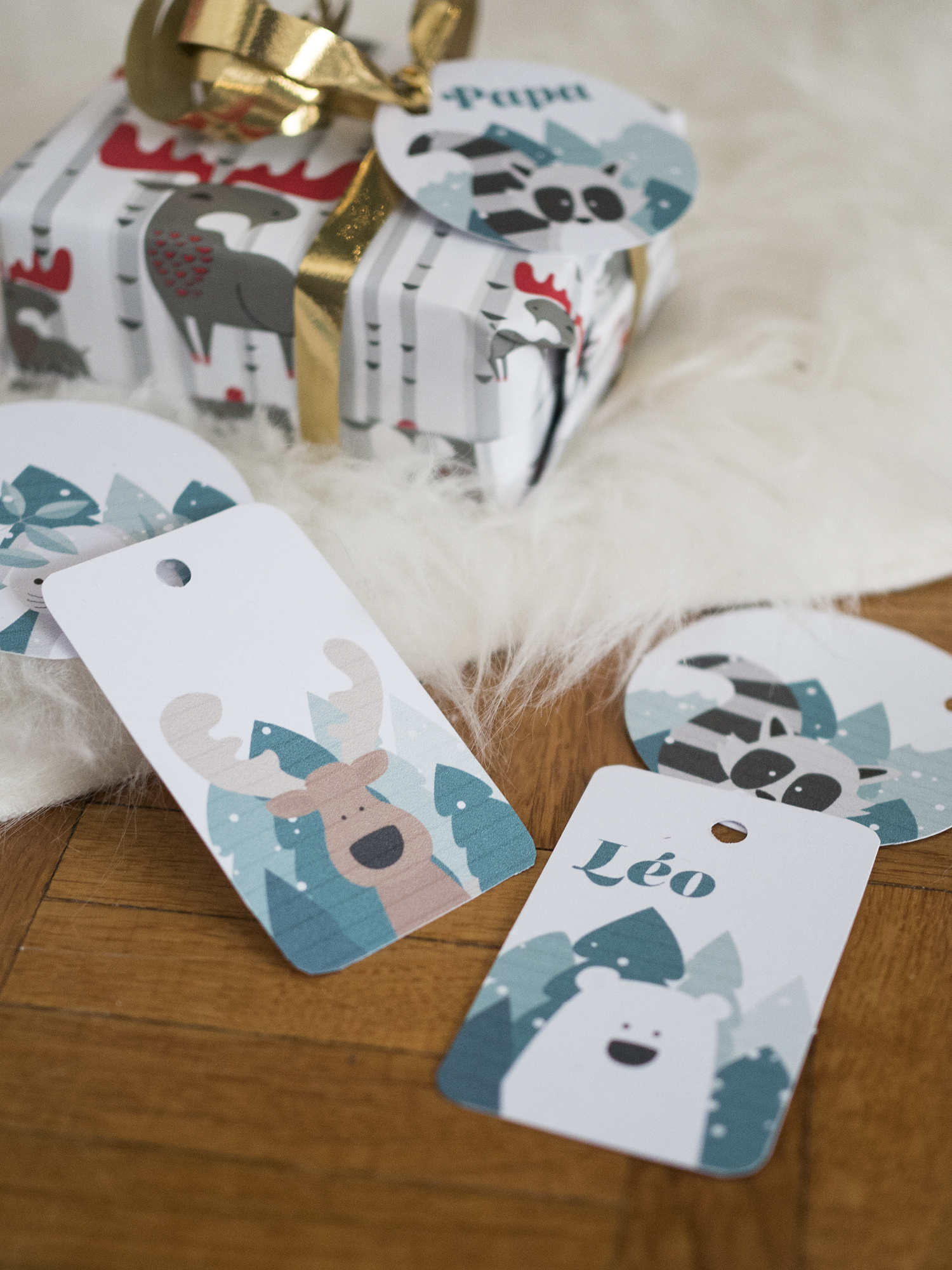 Étiquettes cadeaux Noël 2017 - www.paperboat.fr