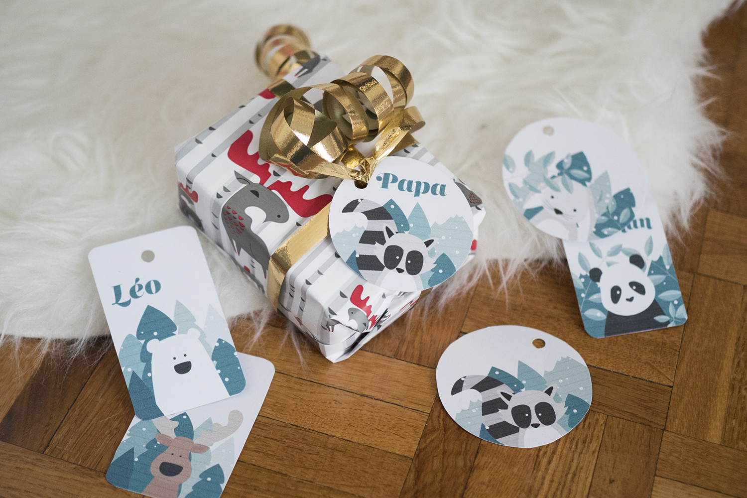 Étiquettes cadeaux Noël 2017 - www.paperboat.fr