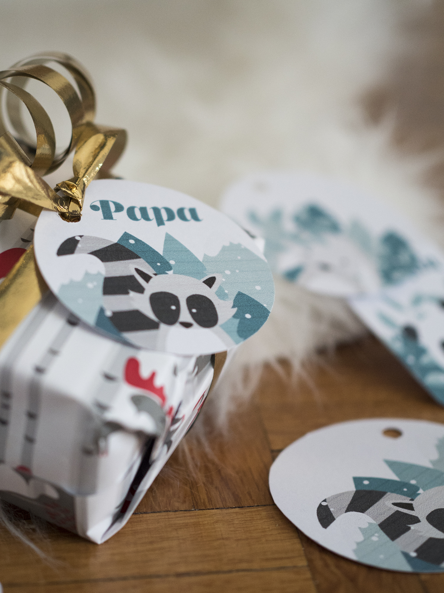 Étiquettes cadeaux Noël 2017 - www.paperboat.fr